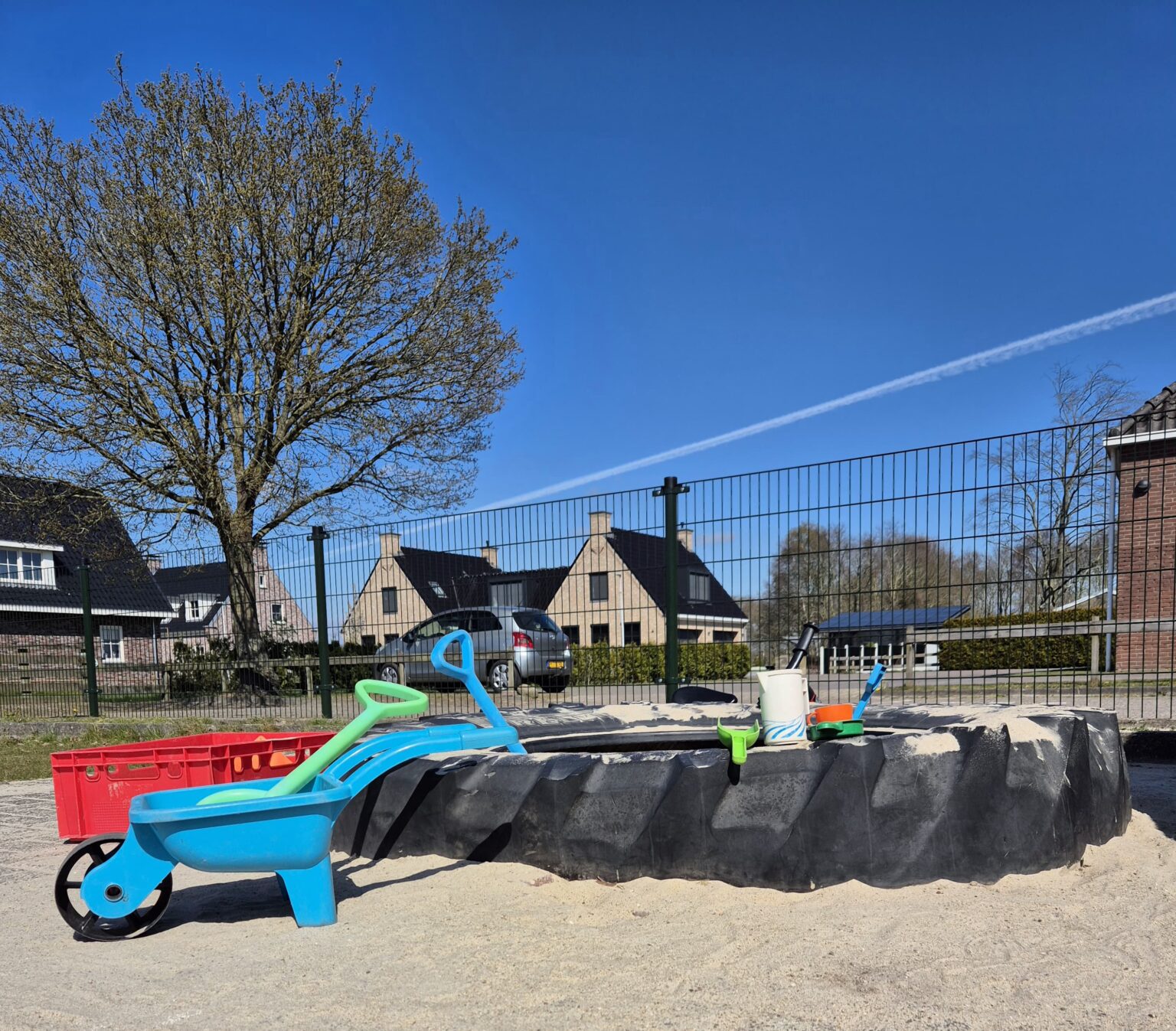 Kleurrijk foto zandbak